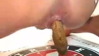 Brown shit on pizza box, ScatKings.com Scat Porn 11 ScatKings.com Scat Porn