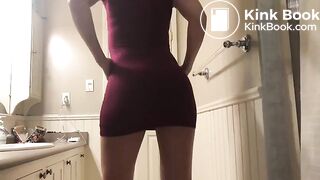 Burgundy dress ass poop worship, ScatKings.com Scat Porn 9 ScatKings.com Scat Porn