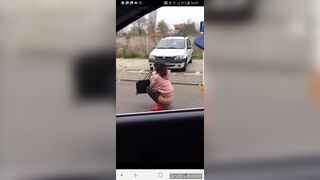 Crazy girl Shits in road, ScatKings.com Scat Porn 1 ScatKings.com Scat Porn