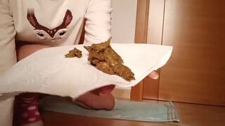 Cutie poops on the floor.., ScatKings.com Scat Porn 7 ScatKings.com Scat Porn