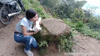 Girl eats her shit from diaper outdoor, ScatKings.com Scat Porn 4 ScatKings.com Scat Porn