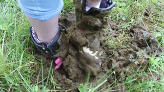 Girl trashing shoes in old cow shit, ScatKings.com Scat Porn 12 ScatKings.com Scat Porn