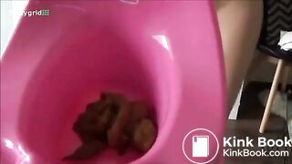 Sarah pooping in baby toilet, ScatKings.com Scat Porn 7 ScatKings.com Scat Porn
