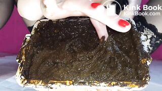 Smearing saved shit and fresh shit and stuffing it in, ScatKings.com Scat Porn 19 ScatKings.com Scat Porn